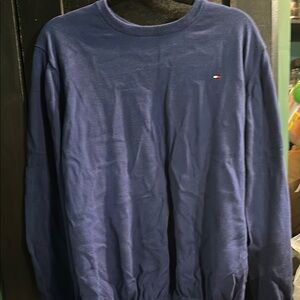 Tommy Hilfiger Blue Crewneck Sweater with Logo